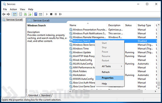 windows-10-services-pencarian
