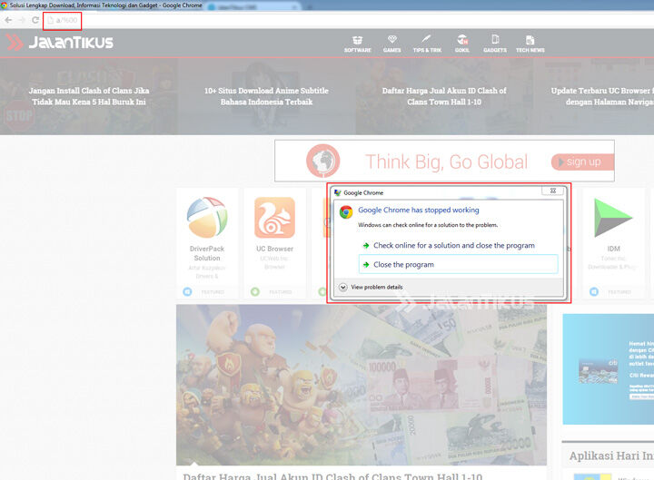 Jangan Coba-Coba Ketik Ini di Google Chrome