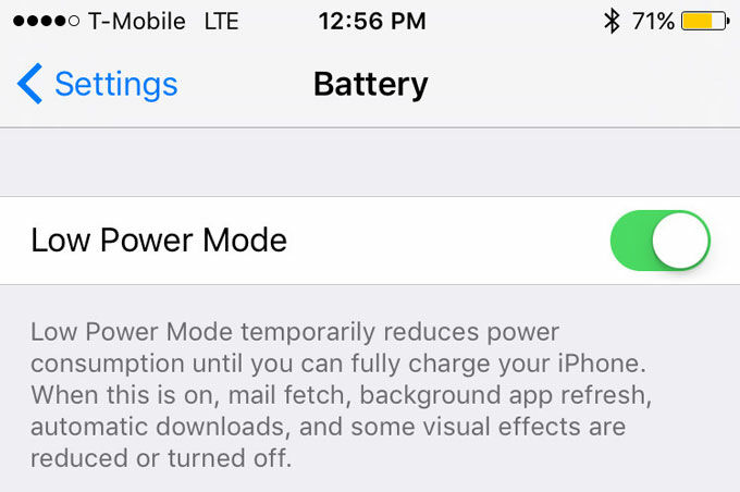 Low Power Mode