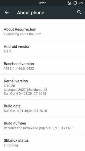 Custom ROM Resurrection Remix v5.5.6 Asus Zenfone 5