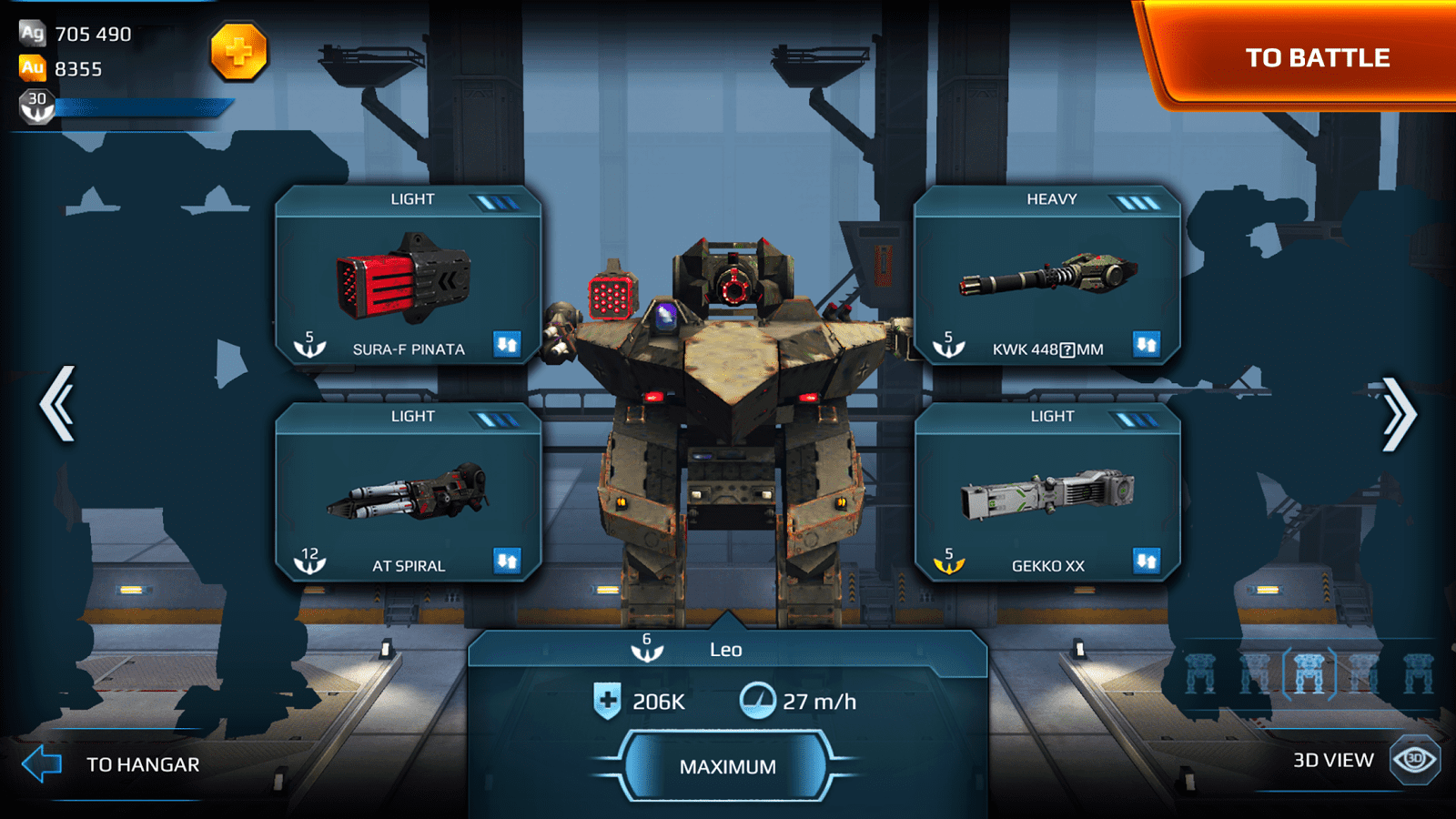Walking War Robots With Obb