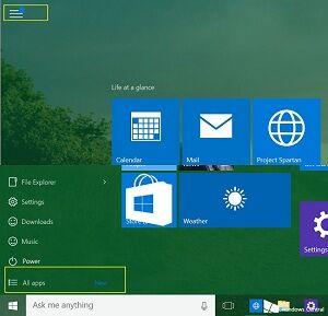 Menu Start Windows 10 Yang Stuck di Fullscreen