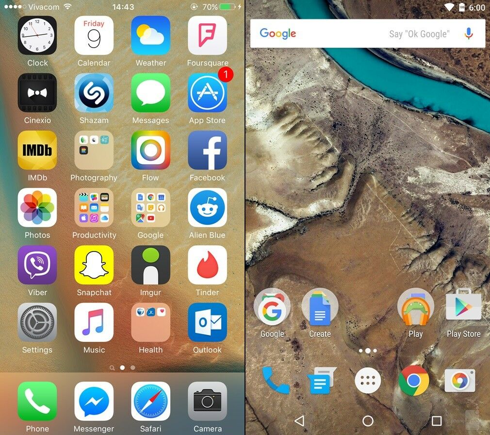 12 Gambar Perbandingan Android 60 Marshmallow VS IOS 9 Mana Yang