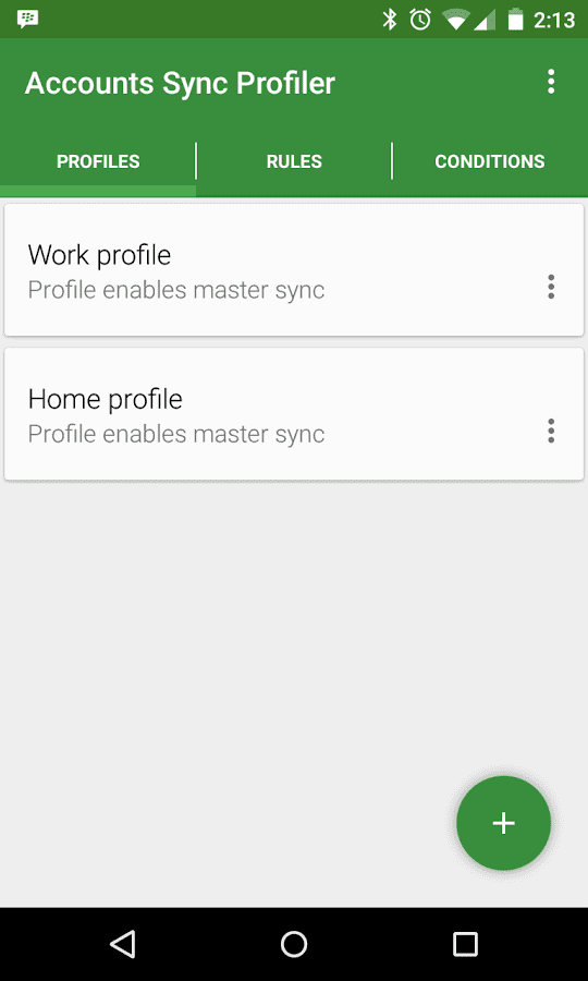 Accounts Sync Profiler Images