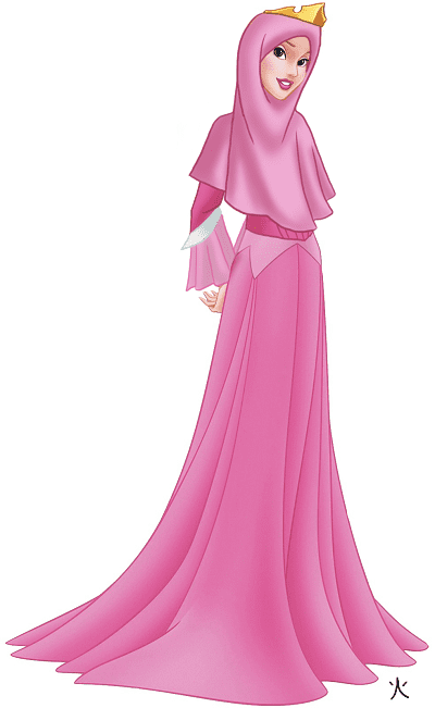 Karakter Disney Berhijab 6