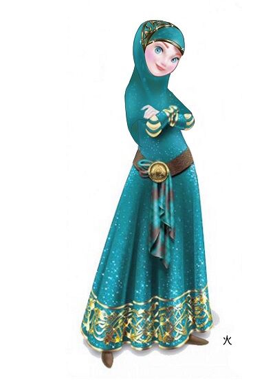 Karakter Disney Berhijab 8