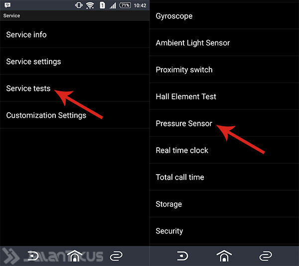 Pressure Sensor Sony Xperia 2