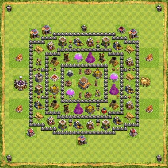 Base Hybrid Coc Th 8 34