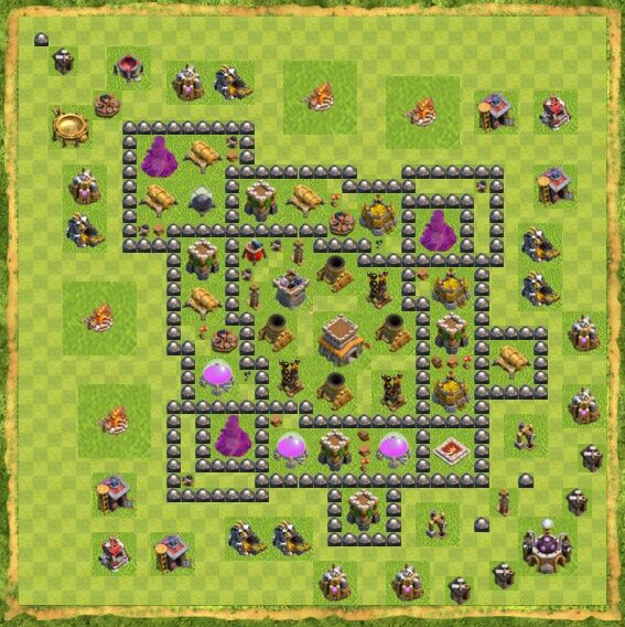 Base Hybrid Coc Th 8 38