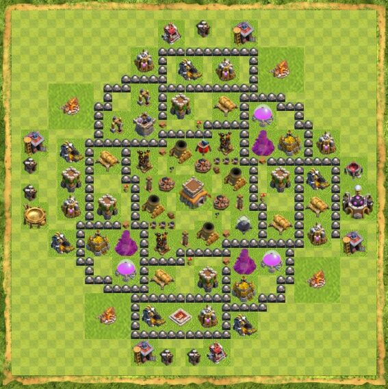 Base Hybrid Coc Th 8 49
