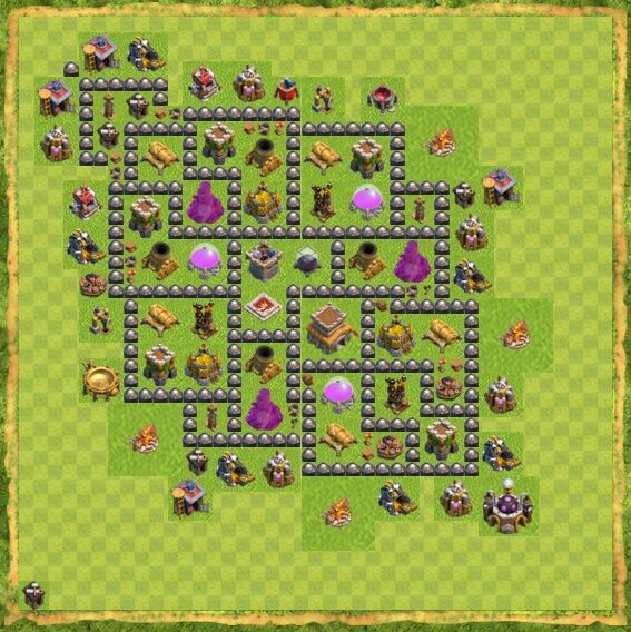 Base Hybrid Coc Th 8 52