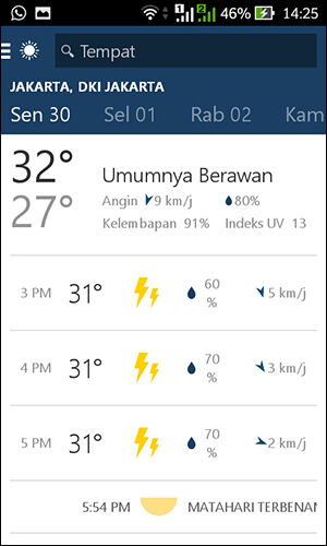 Aplikasi Cuaca Android 3