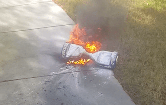 Hoverboard meledak