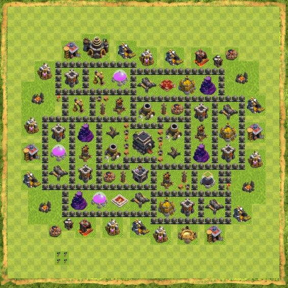 Base Defense Coc Th 9 37