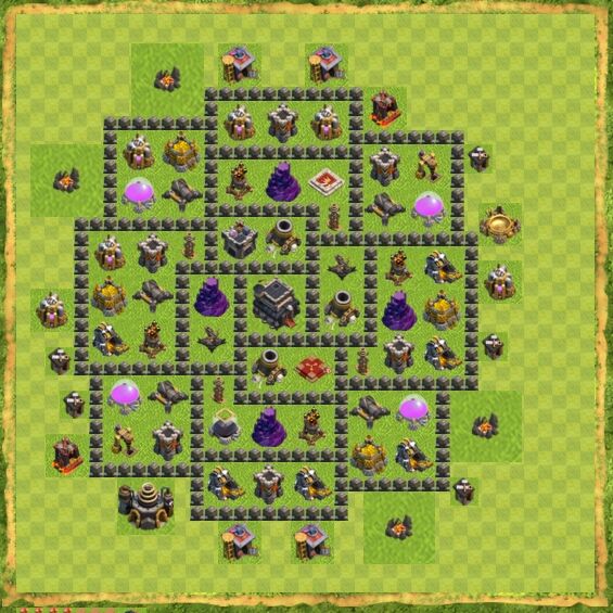 Base Defense Coc Th 9 43