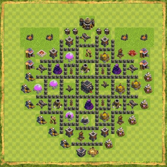 Base Defense Coc Th 9 52