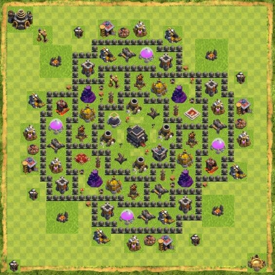 Base Defense Coc Th 9 55