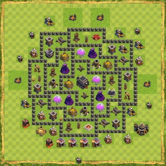 Base Defense Coc Th 9 59