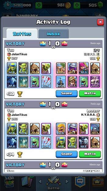 Battle Deck Level 4 Terbaik Clash Royale 3