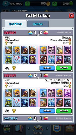 Hal menyebalkan dari main clash royale (4)