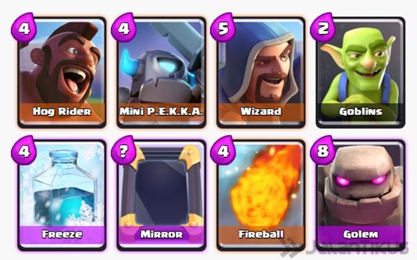 Kombinasi Battle Deck Golem Terbaik 19