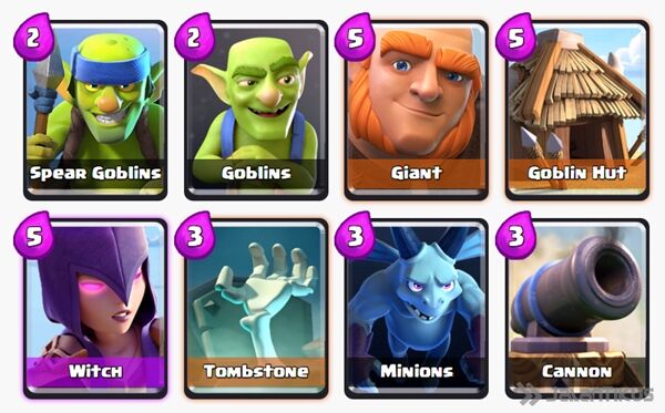 Battle Deck Witch Clash Royale 9
