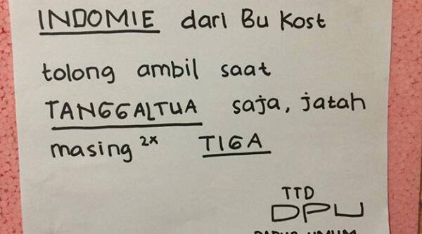 Peraturan dari ibu kost 9