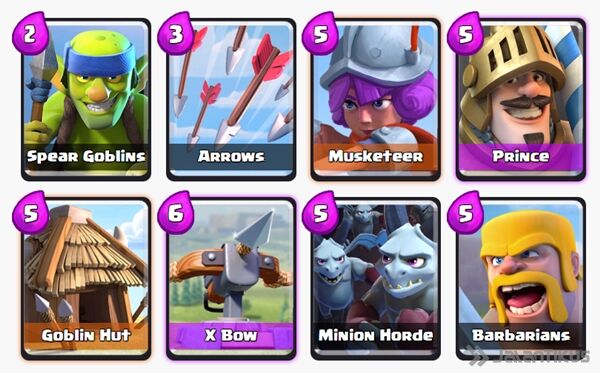 Battle Deck X Bow Clash Royale 2