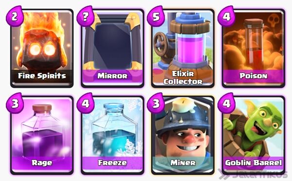 Battle Deck Miner Clash Royale 3