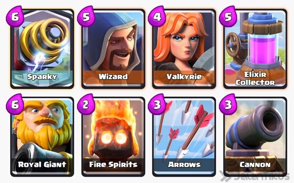 Battle Deck Sparky Clash Royale 11