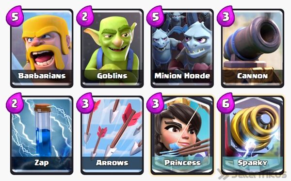 Battle Deck Sparky Clash Royale 4
