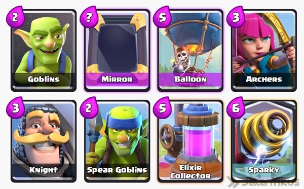Battle Deck Sparky Clash Royale 9