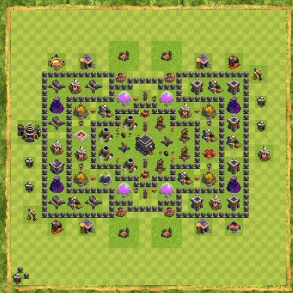 Base Defense Coc Th 9 Terbaru 11