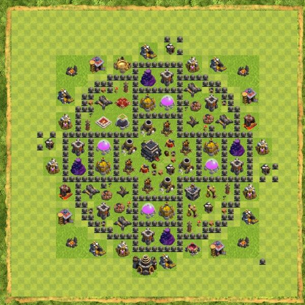Base Defense Coc Th 9 Terbaru 15