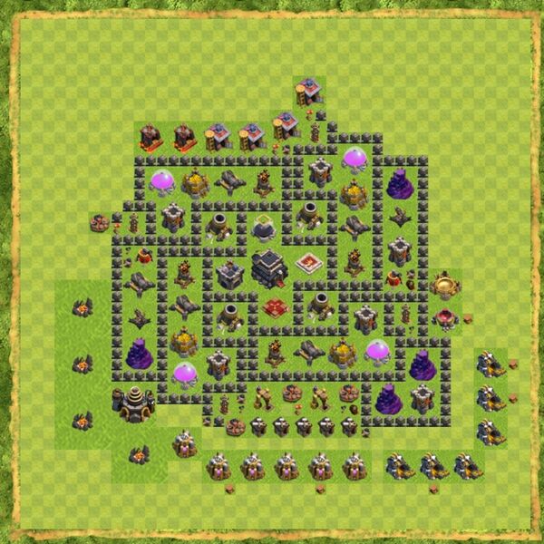 Base Defense Coc Th 9 Terbaru 16