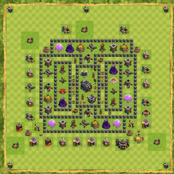 Base Hybrid Coc Th 9 Terbaru 14