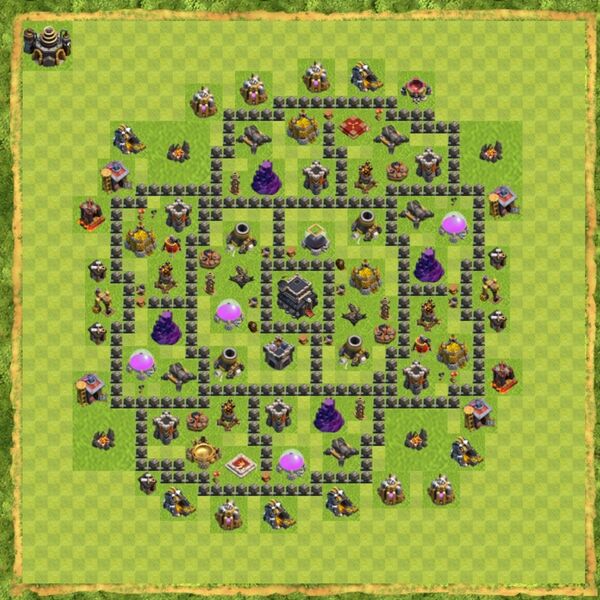 Base Hybrid Coc Th 9 Terbaru 16