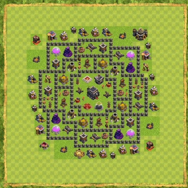 Base Hybrid Coc Th 9 Terbaru 17
