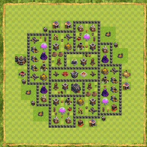 Base Hybrid Coc Th 9 Terbaru 18