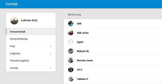 cara hapus kontak duplikan dengan gmail