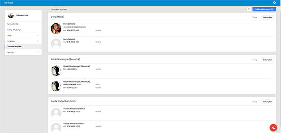 Gabungkan kontak dengan gmail