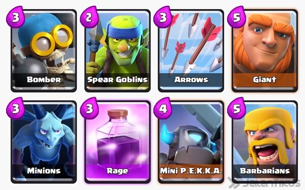 Battle Deck Mini Pekka Clash Royale 2