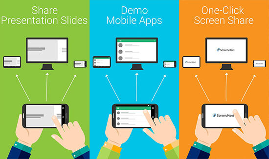 screenmeet cara share tampilan layar android