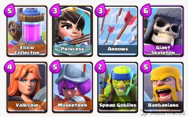 Battle Deck Princess Clash Royale 2