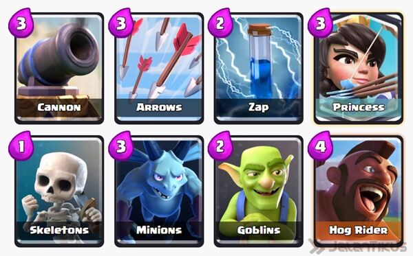 Battle Deck Princess Clash Royale 22