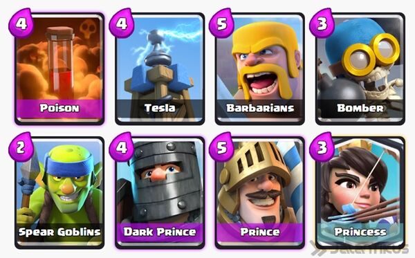 Battle Deck Princess Clash Royale 29