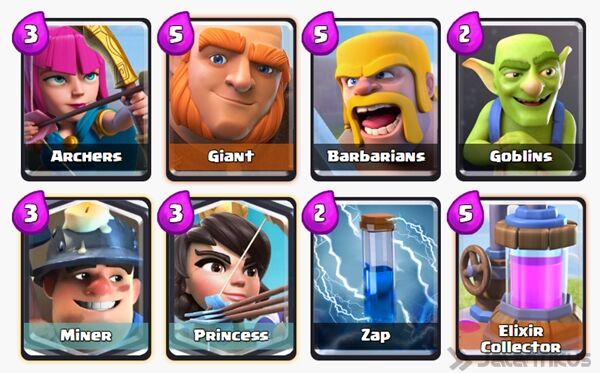 Battle Deck Princess Clash Royale 5