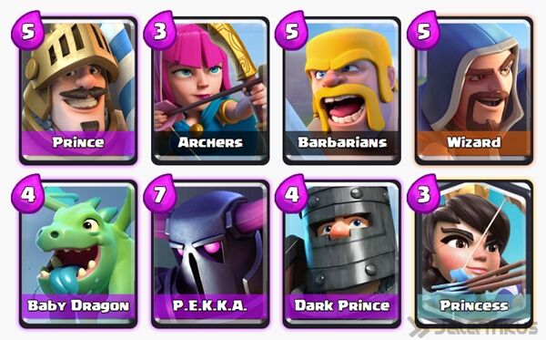 Battle Deck Princess Clash Royale 6