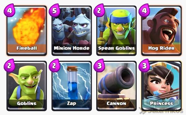 Battle Deck Princess Clash Royale 9