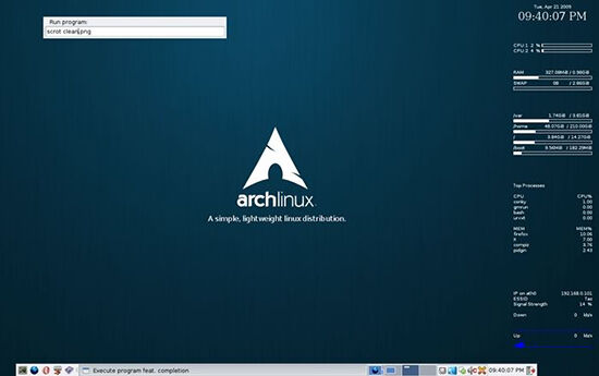 sistem operasi hacker terbaik Arch Linux